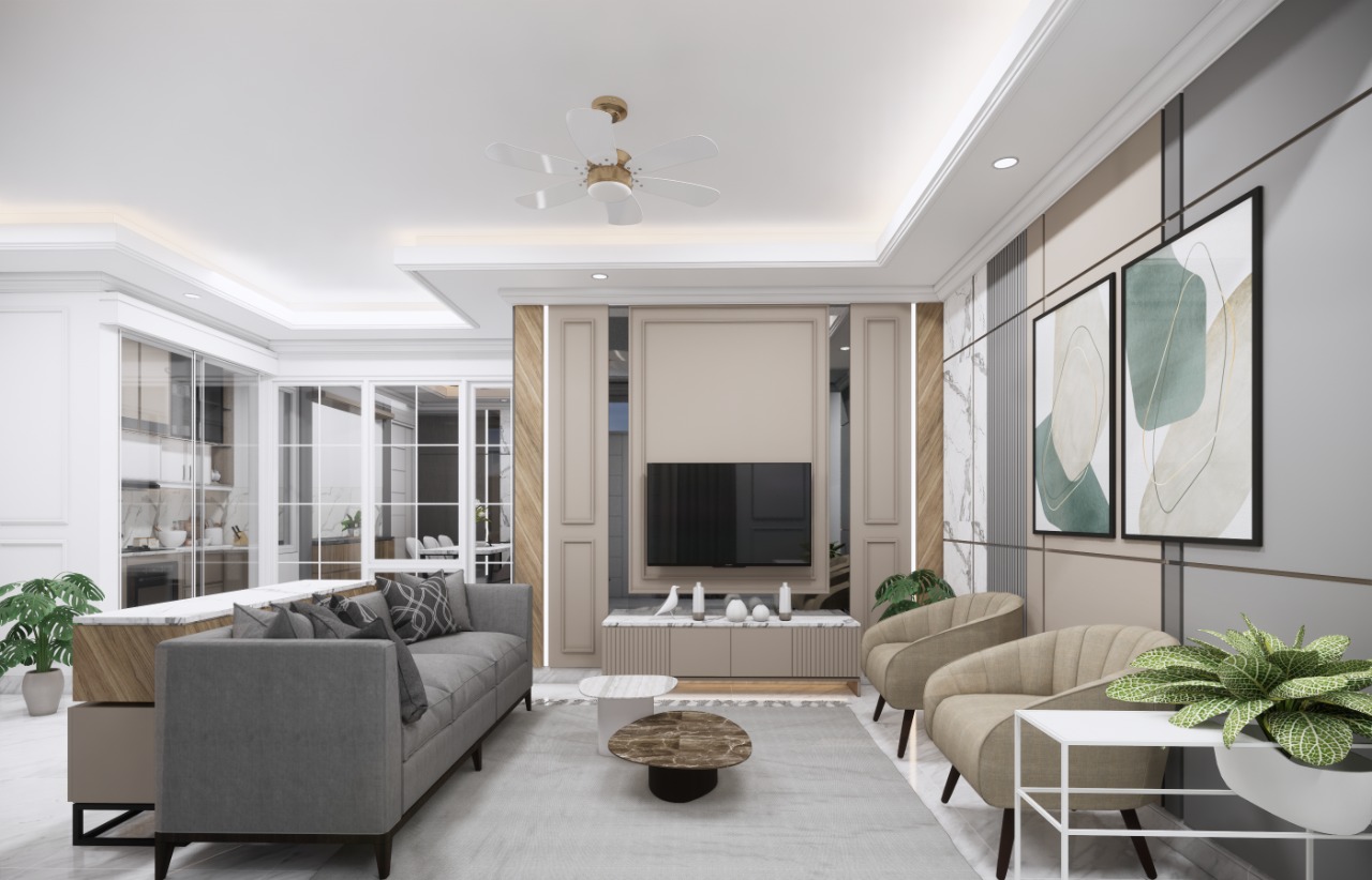 desain and build interior ruang keluarga